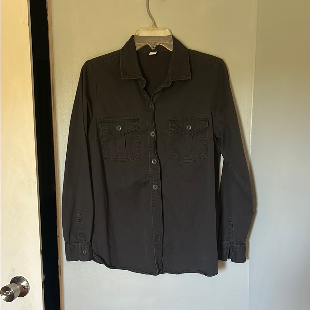 Old Navy women Charcoal Shirt Jacket